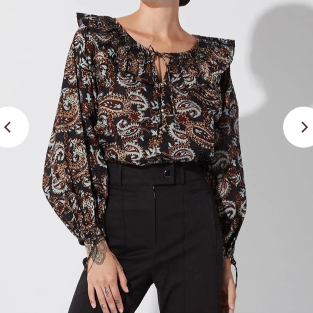 Cleobella Jillian Top in Avalon Print. size XS